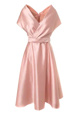 Rochie evazata cu decolteu cache-coeur
