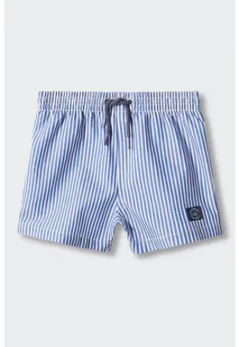 Pantaloni scurti de baie cu model in dungi Cetare
