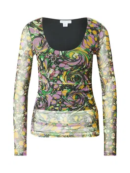 Warehouse Tricou 'Jemma Lewis'' verde / mov deschis / mai multe culori / negru