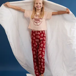 Sinsay - Set de pijama Harry Potter - Bordo