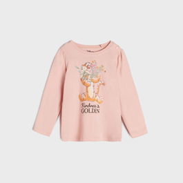 Sinsay - Tricou Disney cu mânecă lungă - Roz