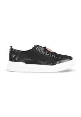 Pantofi sport de piele ecologica si material textil