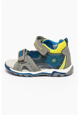 Sandale de piele ecologica cu velcro