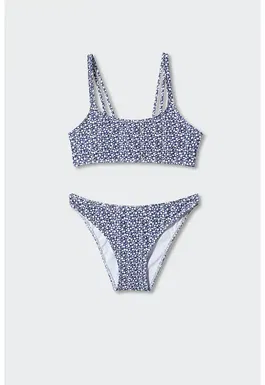 Costum de baie in doua piese cu imprimeu floral Valle