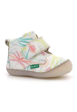 Ghete din piele cu inchidere velcro