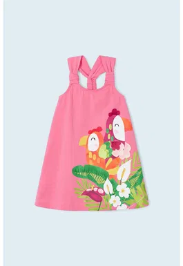 Rochie cu croiala in A si detalii nod
