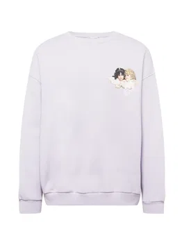 Fiorucci Bluză de molton bej / mov liliachiu / negru / alb