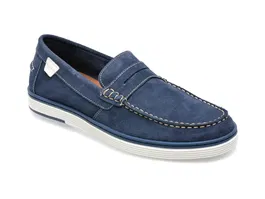 Mocasini OTTER bleumarin, 8977, din piele intoarsa