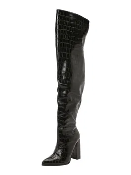 Public Desire Cizme peste genunchi 'LARA' negru