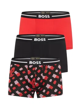 BOSS Black Boxeri 'Looney' roz / roșu / negru / alb