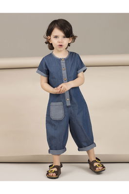 Mushi Jumpsuit - Navy blue - Regular fit