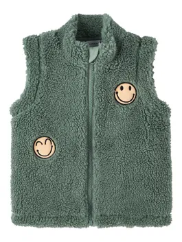 NAME IT Vestă verde / roz