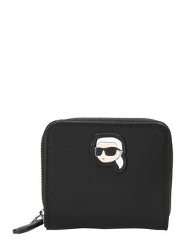 Karl Lagerfeld Portofel 'Ikonik 2.0' negru / alb
