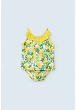 Costum de baie din doua piese cu imprimeu