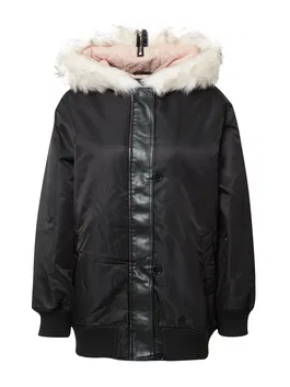 River Island Geacă de iarnă roz / negru