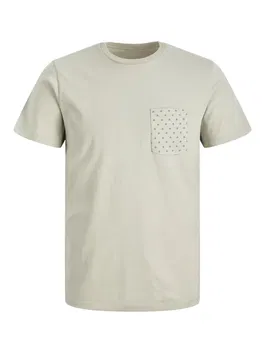 JACK & JONES Tricou gri / negru