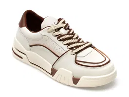 Pantofi EPICA albi, HY7067, din piele naturala