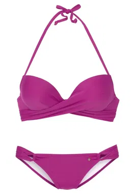 s.Oliver Costum de baie două piese fucsia