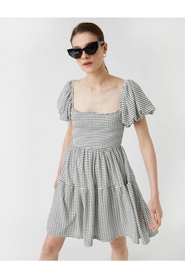 Koton Both Dress - Gray - Ruffle