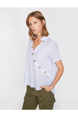 Koton Blouse - Blue - Regular fit