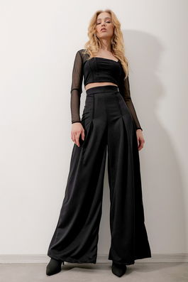 Trend Alaçatı Stili Pants - Black - Wide leg