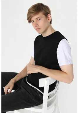 Vesta slim fit tricotata