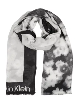 Calvin Klein Fular gri / negru / alb