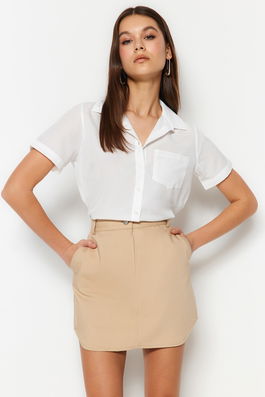Trendyol Skirt - Gray - Mini