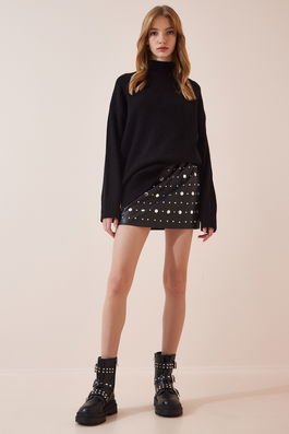 Happiness İstanbul Sweater - Black - Oversize