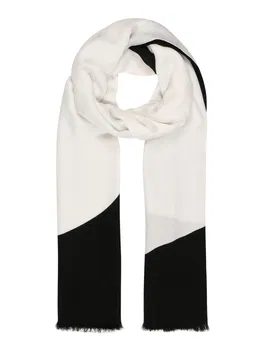 Calvin Klein Fular negru / alb