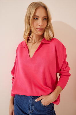 Happiness İstanbul Sweater - Pink - Regular fit