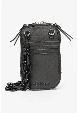 Geanta crossbody de piele saffiano sintetica cu etui pentru telefon Bquickly