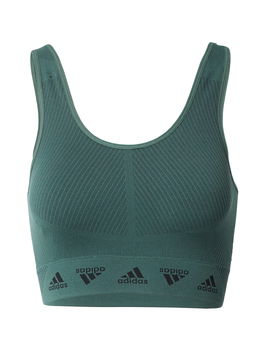 ADIDAS SPORTSWEAR Sutien sport verde / negru