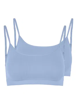 PIECES Sutien 'SYMMI' albastru