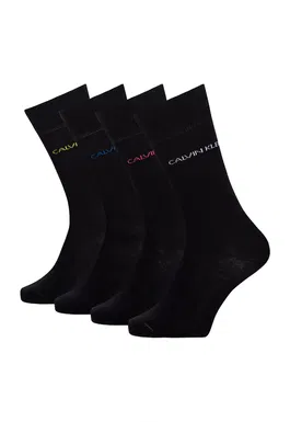 Set de sosete lungi cu logo - 4 perechi