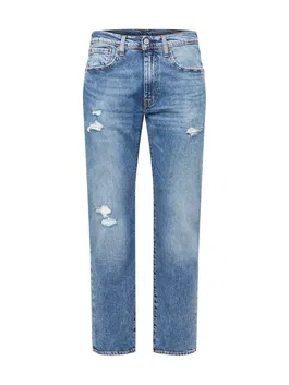 LEVI'S Jeans '502™ TAPER DARK INDIGO - WORN IN' albastru denim