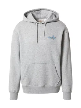 LEVI'S Bluză de molton 'RELAXED GRAPHIC PO GREYS' azur / gri amestecat / negru / alb