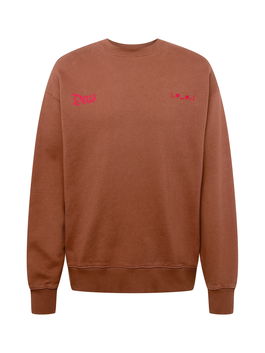 DEUS EX MACHINA Bluză de molton maro caramel / magenta / negru