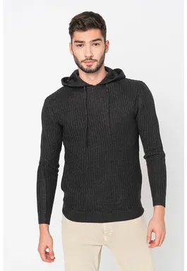 Hanorac din tricot cu striatii Poynor