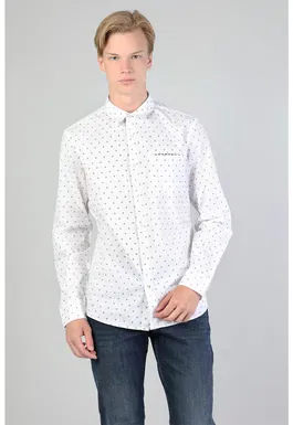 Camasa slim fit cu buzunar pe piept