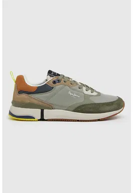 Pantofi sport cu insertii de piele intoarsa