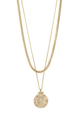Set de coliere placate cu aur de 24k cu pandantive