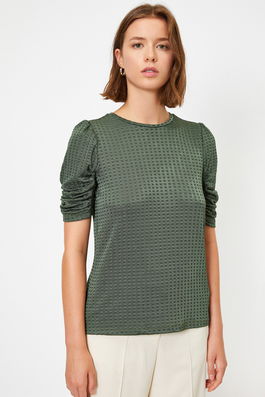 Koton T-Shirt - Khaki - Regular