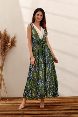 Green maxi sundress