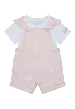 Set de tricou si salopeta scurta - 2 piese