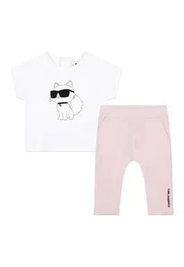 Set de tricou si pantaloni cu imprimeu