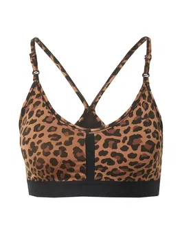 NIKE Sutien sport 'Indy' maro / maro deschis / negru