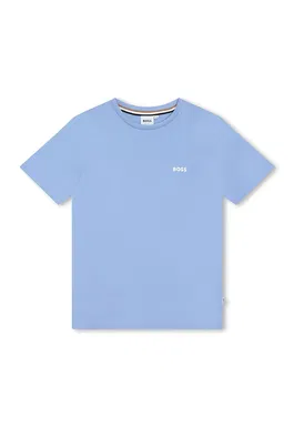 Tricou cu decolteu rotund si logo