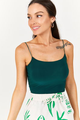 armonika Blouse - Green - Slim fit