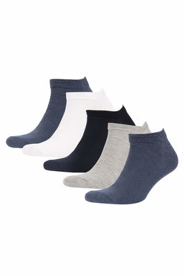 DEFACTO Men's 7 Pack Booties Socks